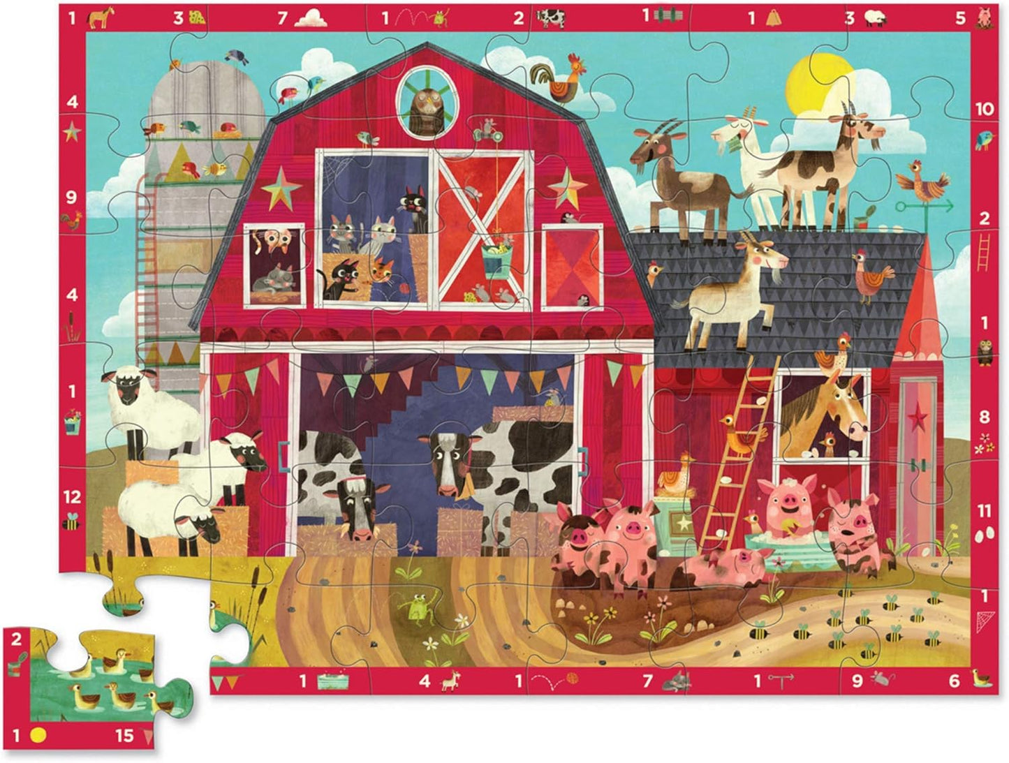 Barnyard 123 Floor Puzzle (36 Piece)