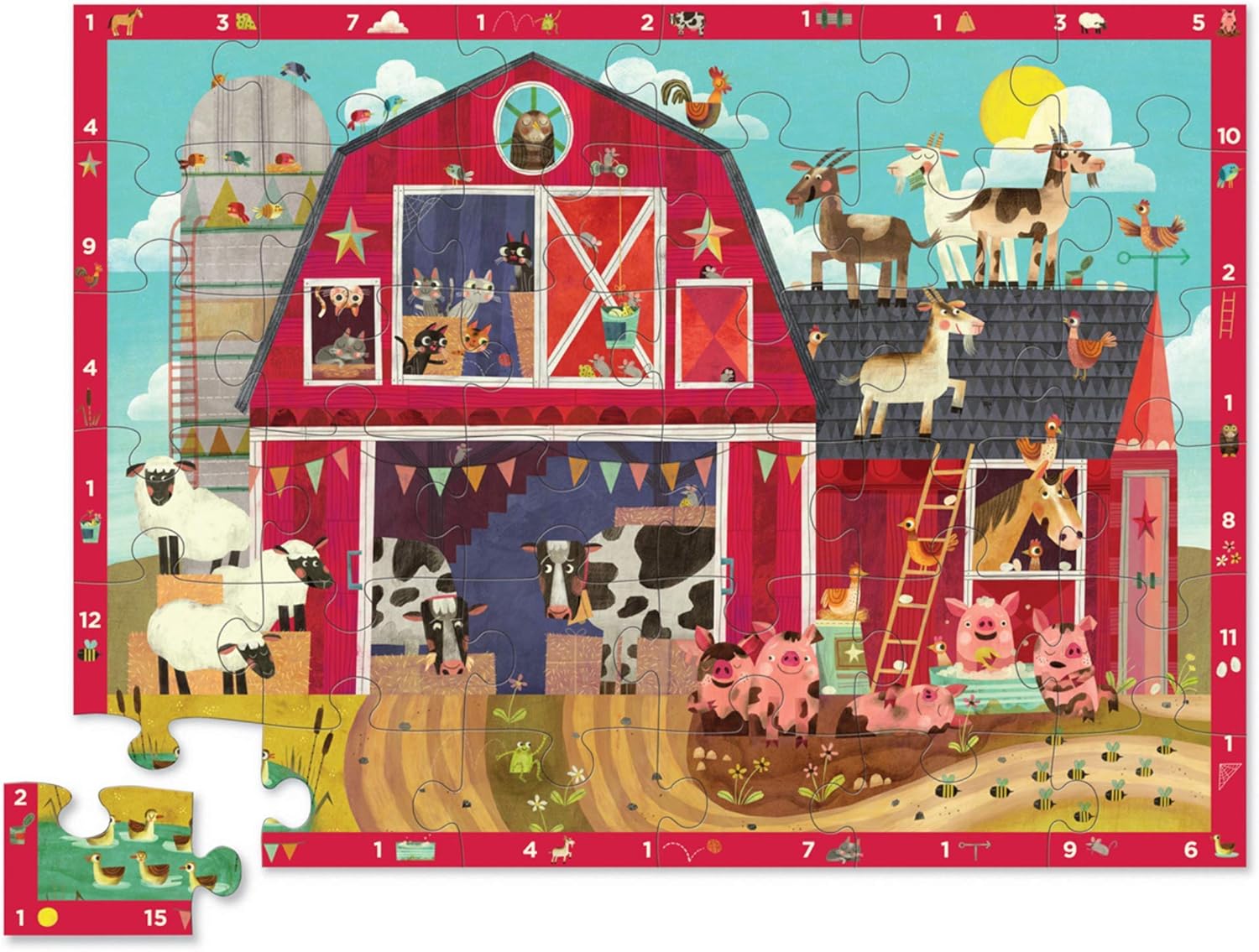 Barnyard 123 Floor Puzzle (36 Piece)
