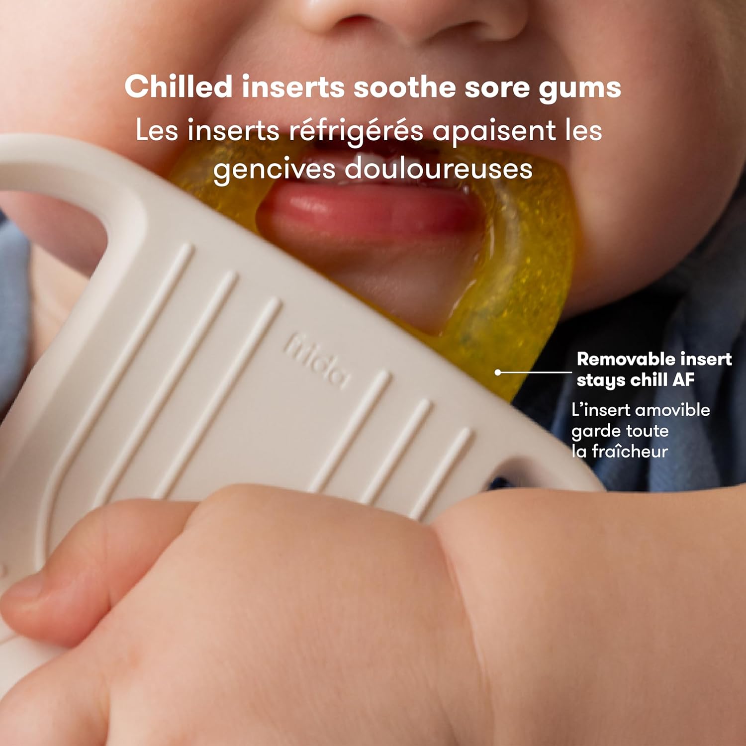 Silicone Teething Toys, 4-In-1 Teether for Babies & Infants, Teething Relief for 0-18 Months, Not-Too-Cold-To-Hold Baby Teether, Bpa-Free