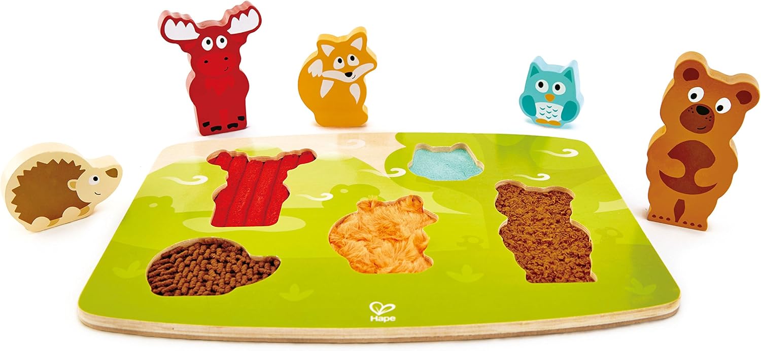 Forest Animal Tactile Puzzle Game, Multicolor, 5'' X 2''