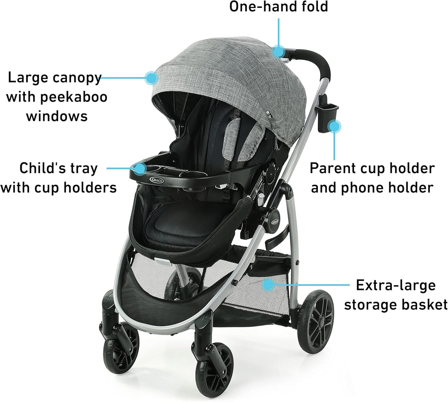 Modes Pramette Travel System, Car Seat & Stroller Combo, Ellington