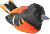 18228 Audubon Birds Baltimore Oriole Plush with Authentic Bird Sound, Stuffed Animal, Bird Toys for Kids and Birders