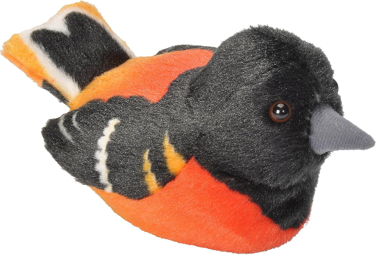 18228 Audubon Birds Baltimore Oriole Plush with Authentic Bird Sound, Stuffed Animal, Bird Toys for Kids and Birders