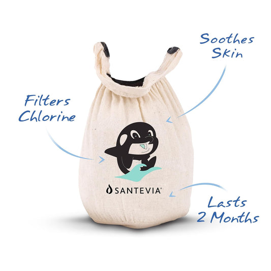 Organic Cotton Bath Faucet Filter by  – Sensitive Skin Bathtub Water Purifier with Nourishing Minerals for Hair & Skin – Chlorine Filter | Made in Canada