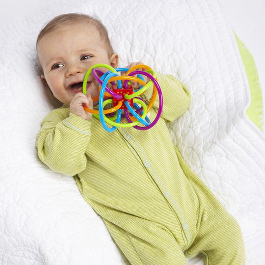 Winkel Rattle and Sensory Teether Toy
