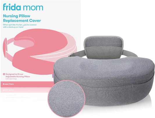 Nursing Pillow Cover, Easy-To-Clean Replacement Cover, Soft Fabric, Machine Washable, Gray