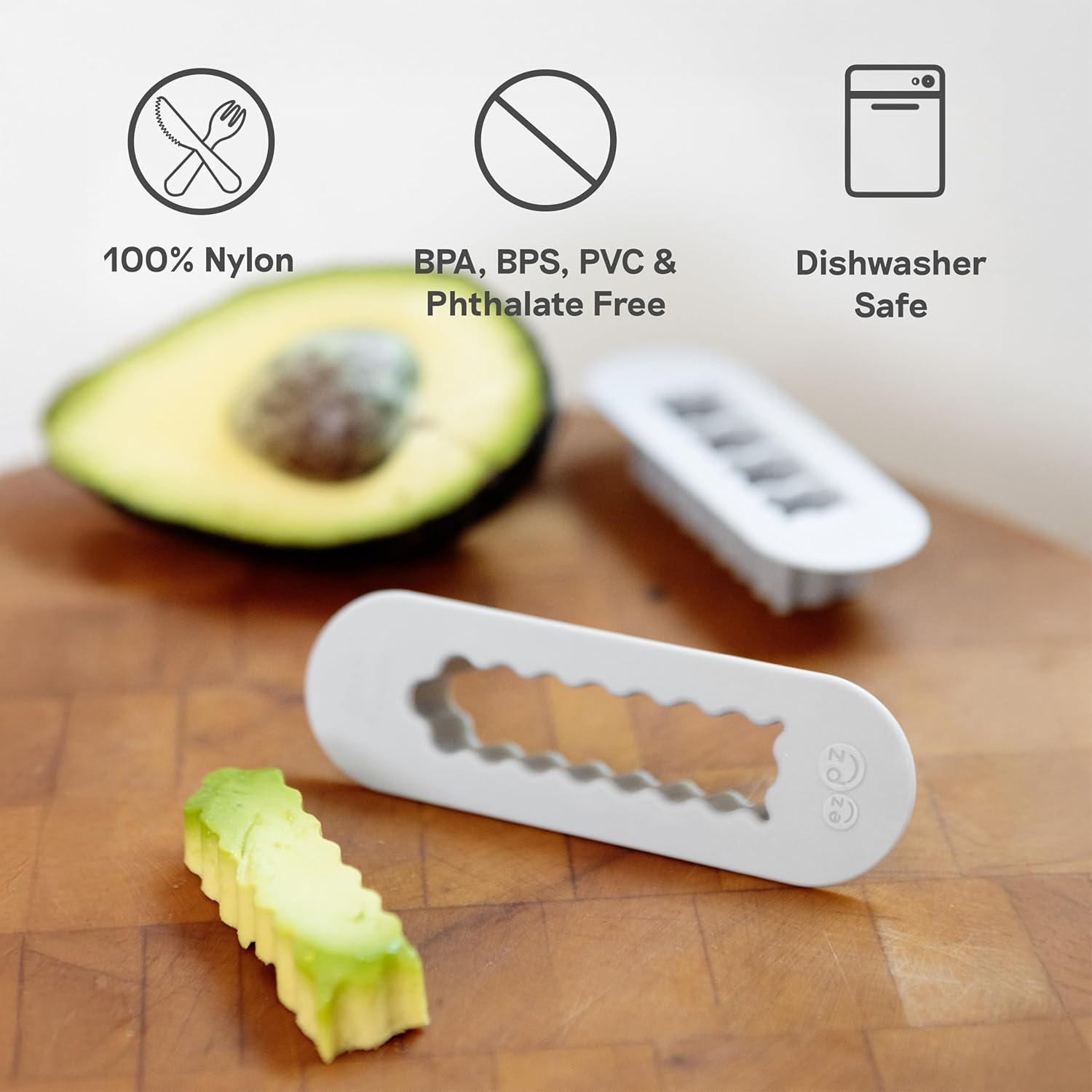 Baby Led Weaning Food Cutters | 2 Pack | for Ages 6 Months to 9 Months + (Pewter)