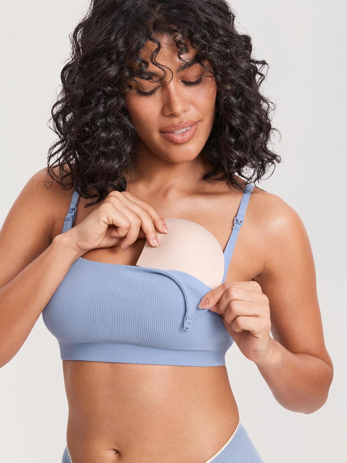 Women'S Nursing Bras Ribbed Seamless Bralettes Support Sports Bra Wireless Maternity Breastfeeding Bra Sleep
