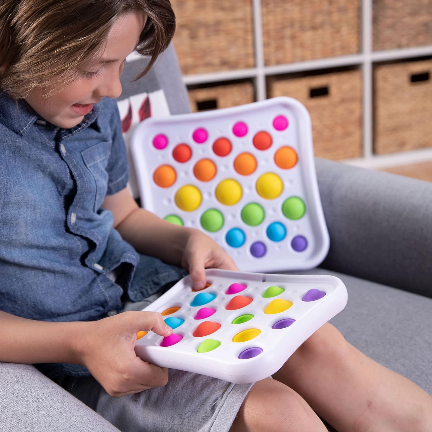 Dimpl Pops, Sensory Fidget Toy with 18 Popping Bubbles for Kids & Adults Ages 3 Years+