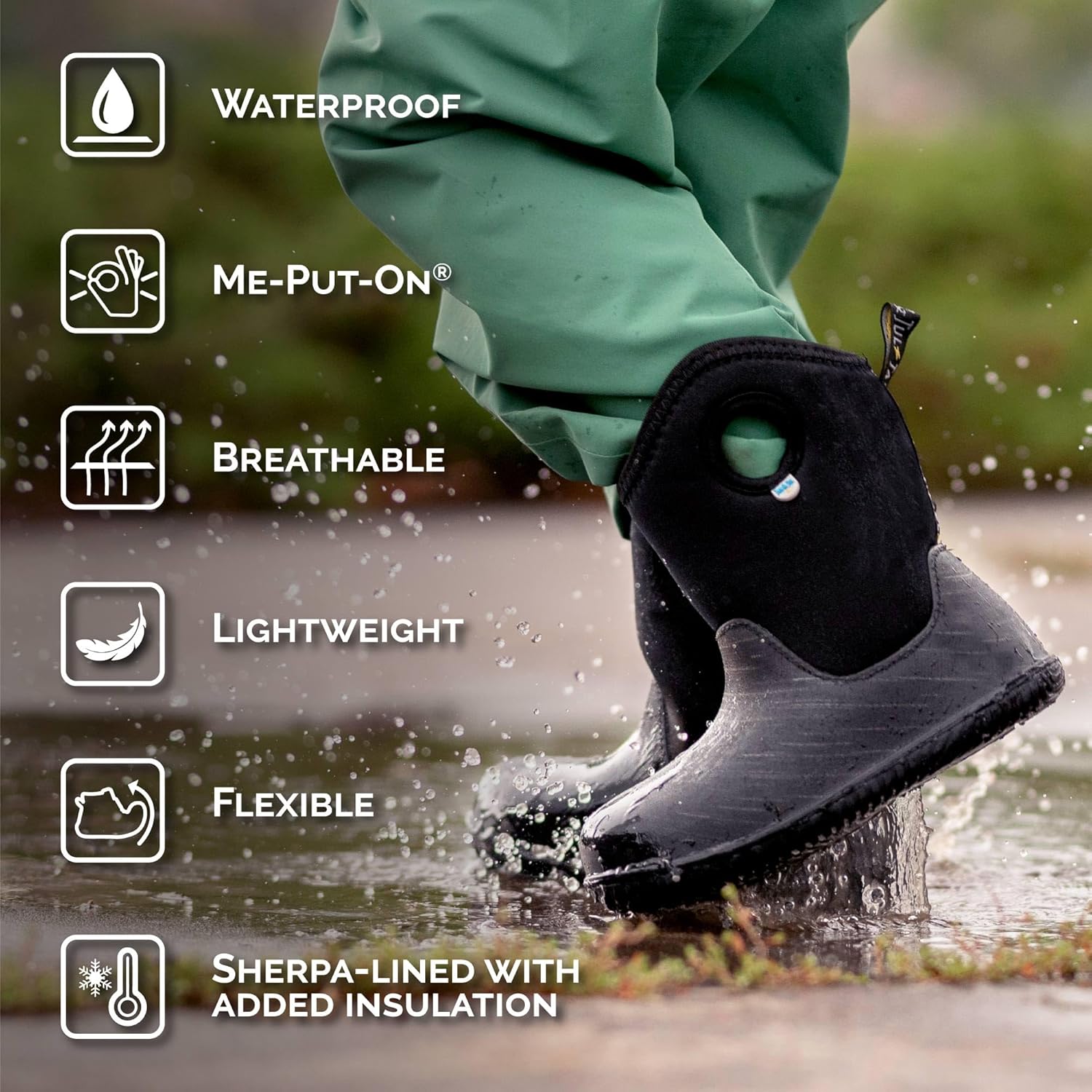 Waterproof Non Slip Toasty-Dry Lite Winter Boots for Kids