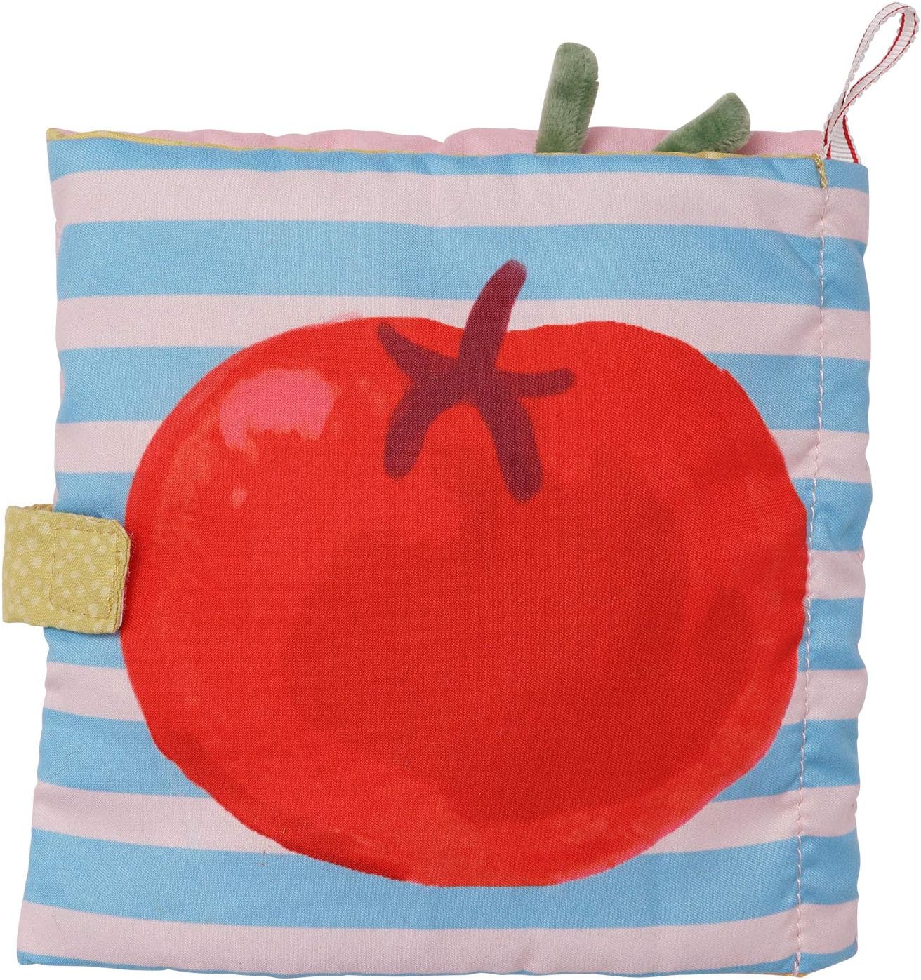 Mini-Apple Farm Soft Activity Crinkle Book for Baby & Toddler with Discovery Mirror and Textured Teether