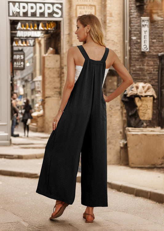 Jumpsuit for Women Wide Leg Overalls Women Dungarees with Adjustable Straps and Pockets Maternity Clothes