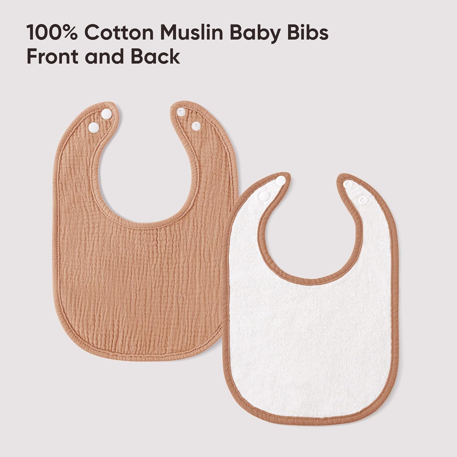 Muslin Baby Bibs 100% Cotton Baby Bandana Drool Bibs for Unisex Baby Girls Boys Toddlers Drooling and Teething