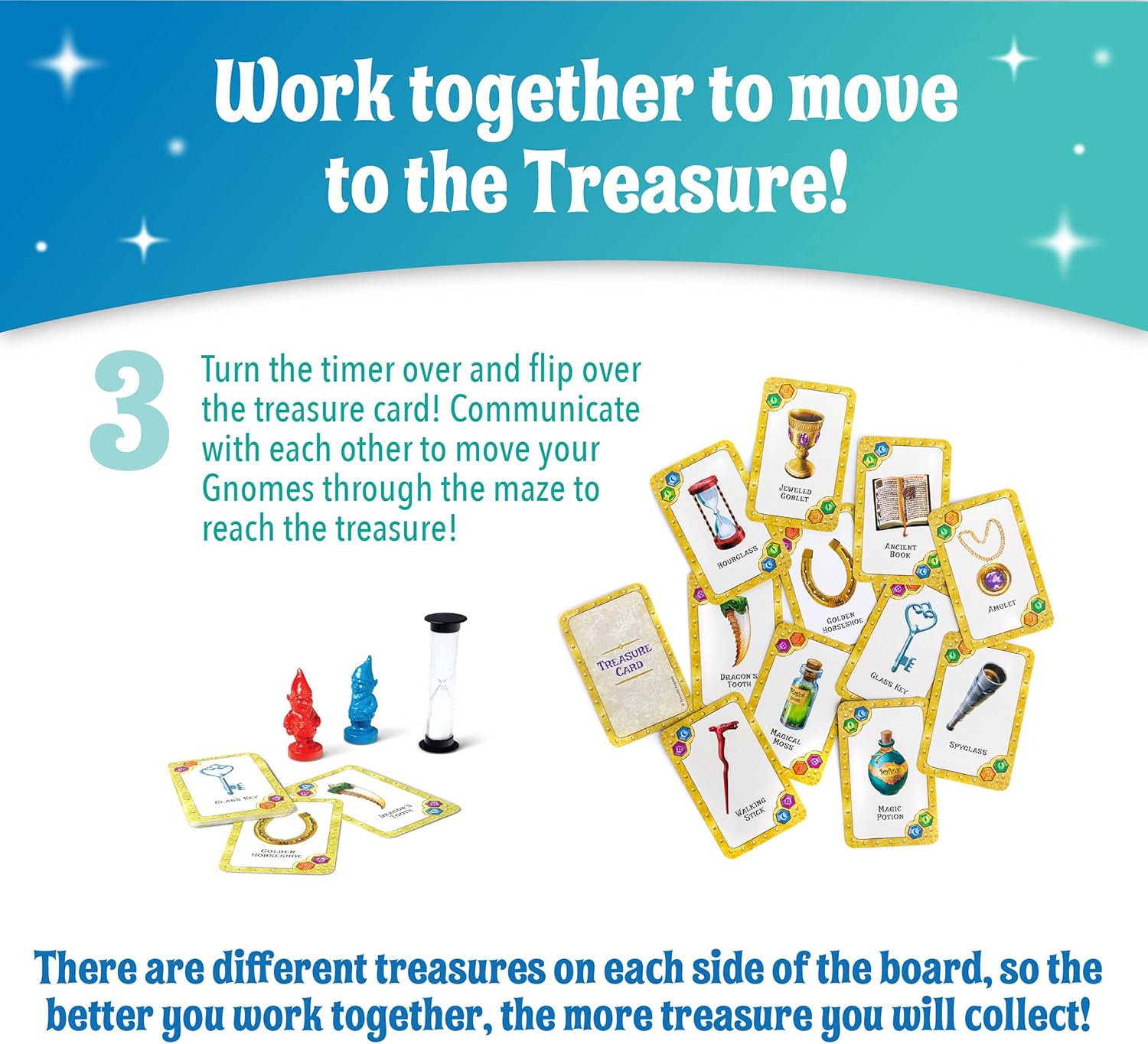 Gnomes at Night a Cooperative Maze Board Games for Kids Ages 6+ 2 to 4 Players