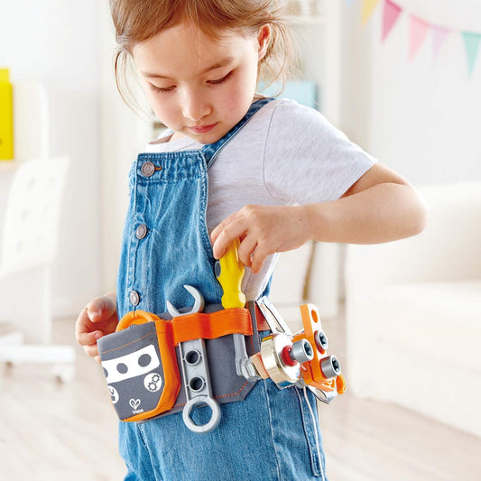 Junior Inventor Scientific Tool Belt | 19 Piece Utility Component STEAM Tool Storage Belt for Children +4 Years