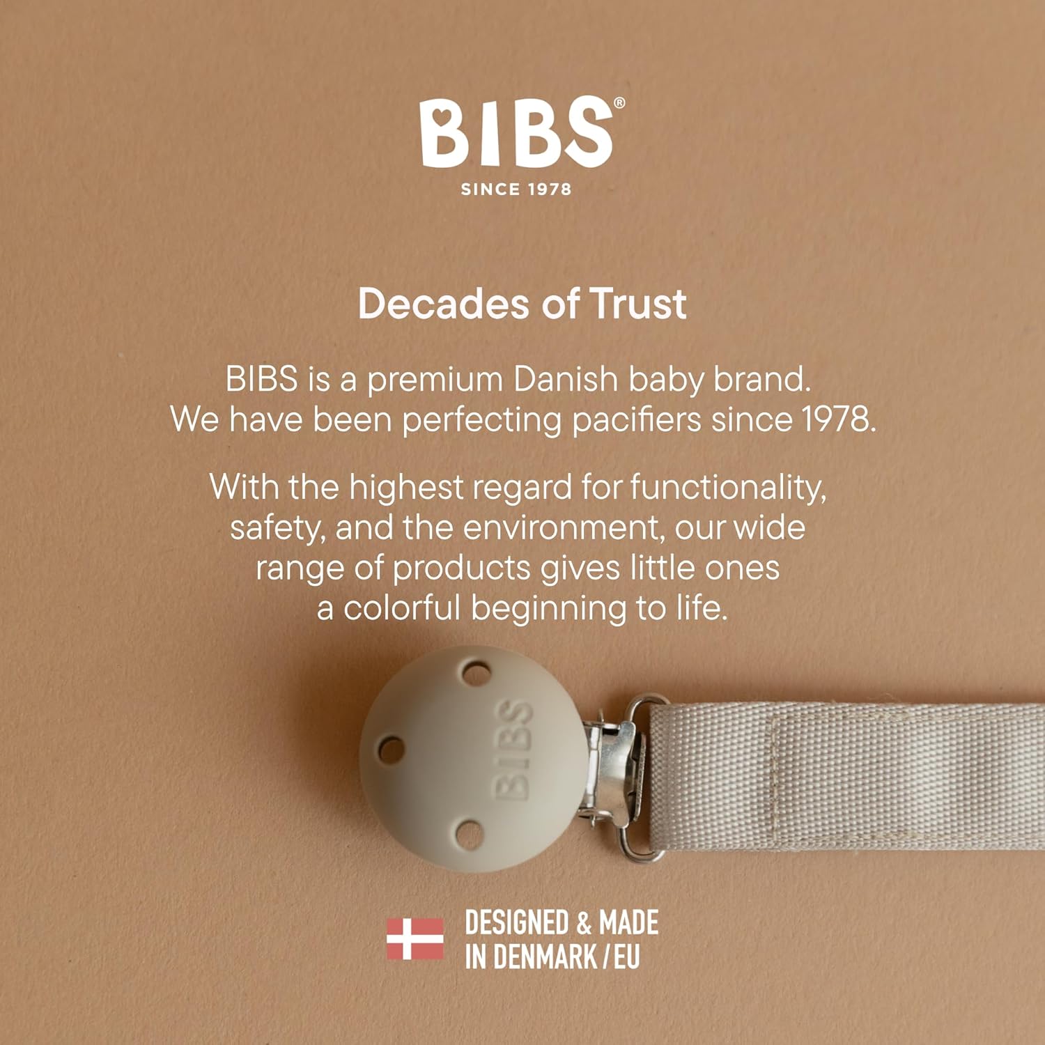 Dummy Clip Tape - Secure Your Baby'S Dummy with a Durable Polyester Ribbon and a Nickel-Free Metal Clip - Compatible with All Dummies