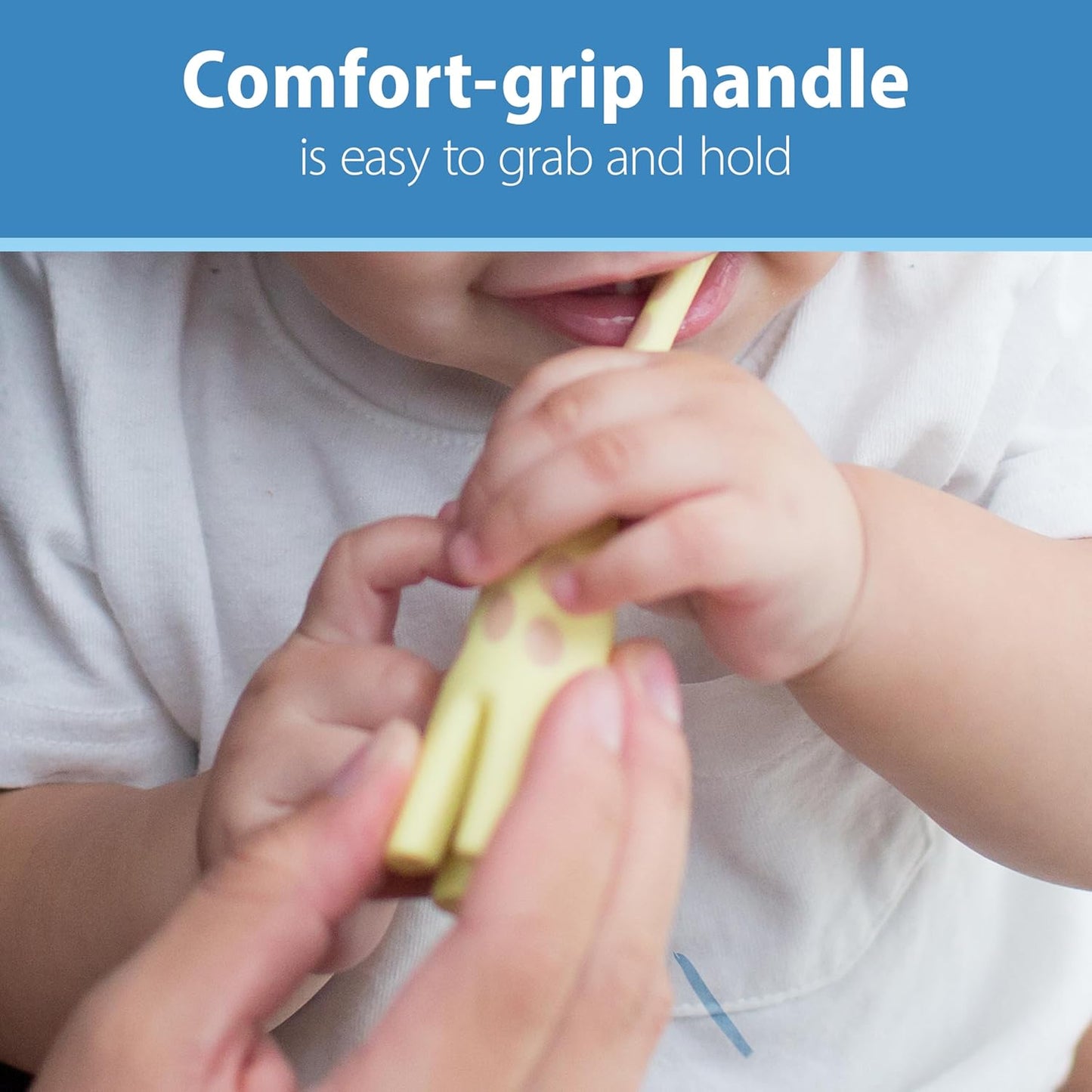 Infant-To-Toddler Training Toothbrush, Soft for Baby'S First Teeth, Giraffe, BPA Free, 0-3 Years