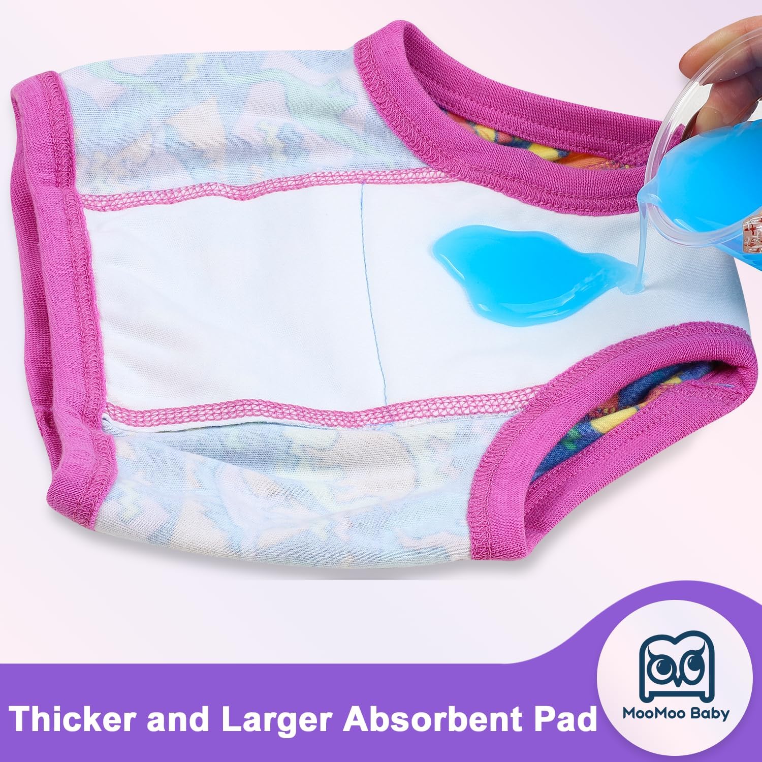 Training Underwear Absorbent Potty Training Pants for Boys and Girls Cotton Pee Pants 2T-9T