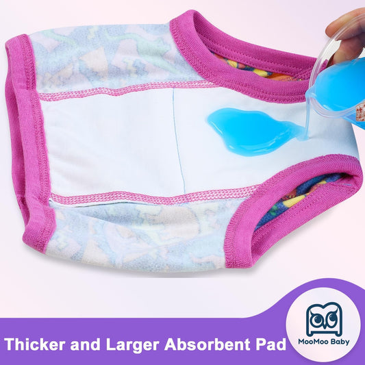 Training Underwear Absorbent Potty Training Pants for Boys and Girls Cotton Pee Pants 2T-9T