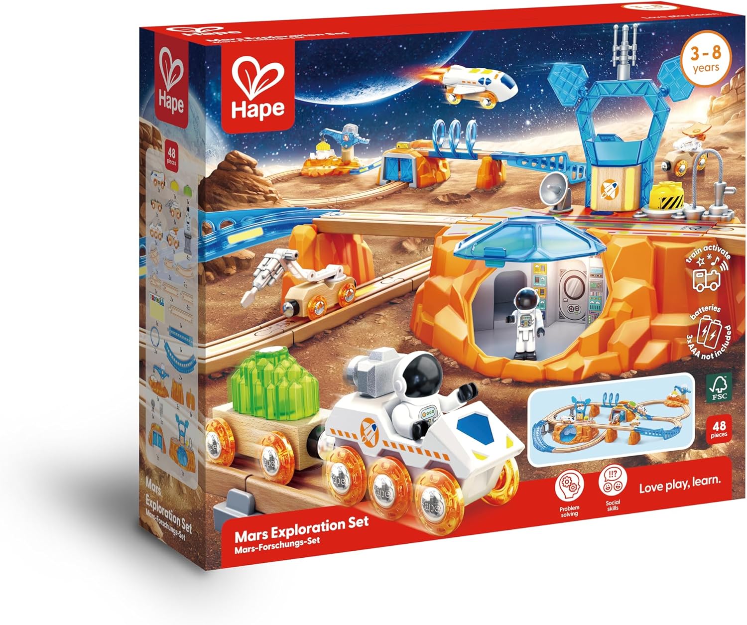 Mars Exploration Train Set Railway Set Ages 3+