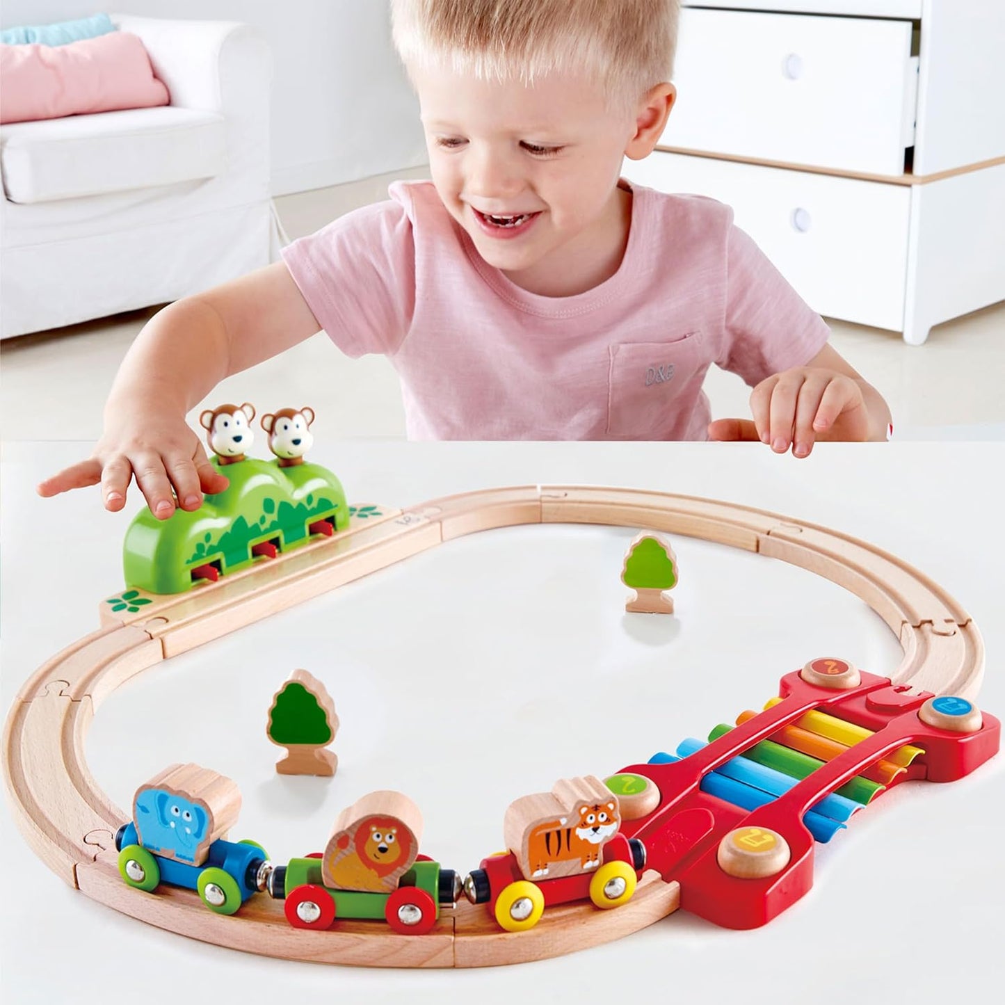 Music and Monkeys Toddler Railway Train