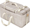 Inter-Mix Deluxe Kit | Baby Diaper Caddy Organizer | Keep Everything Organized in Diaper Bag, Stroller, or Nursery - Checker Stitch