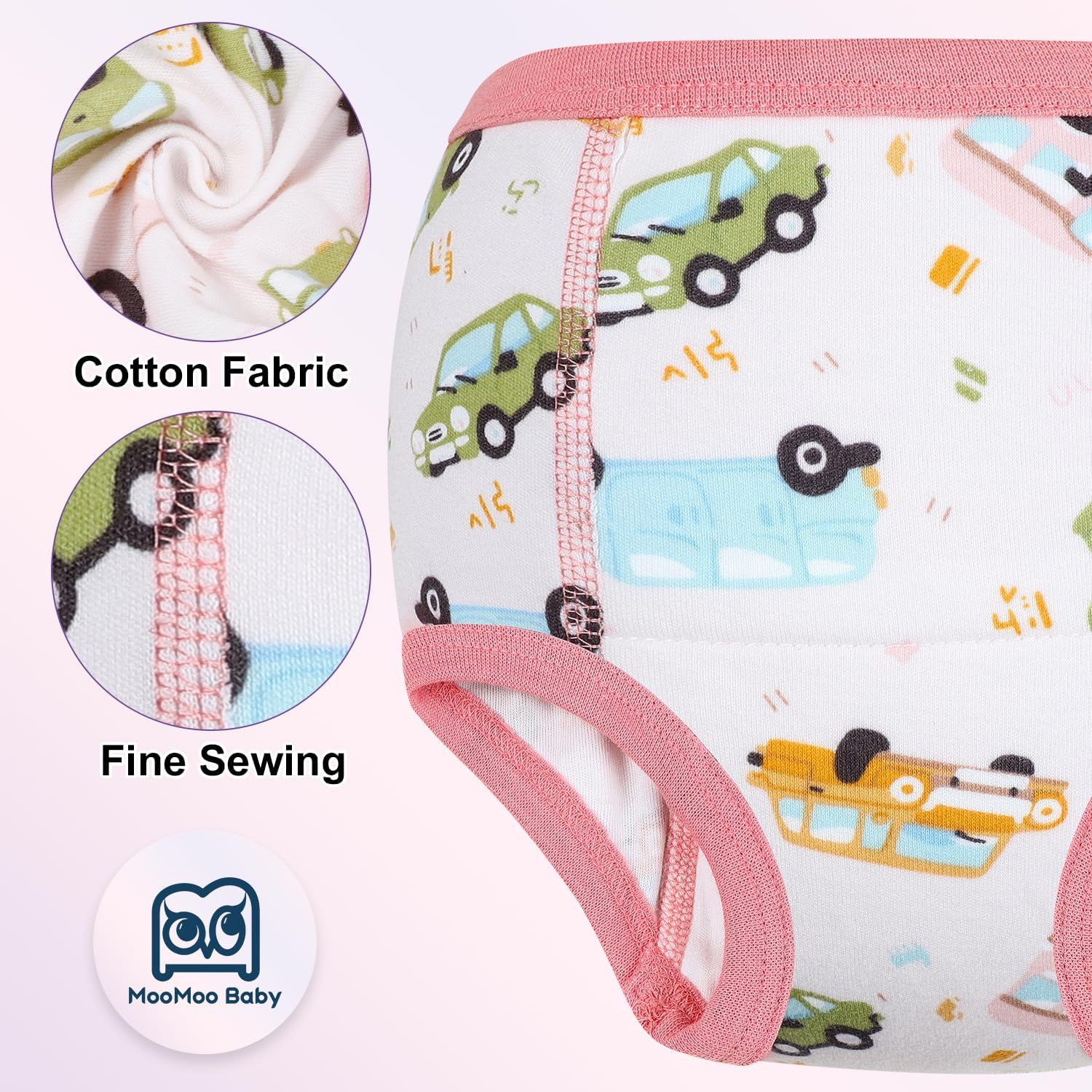 Training Underwear Absorbent Potty Training Pants for Boys and Girls Cotton Pee Pants 2T-9T