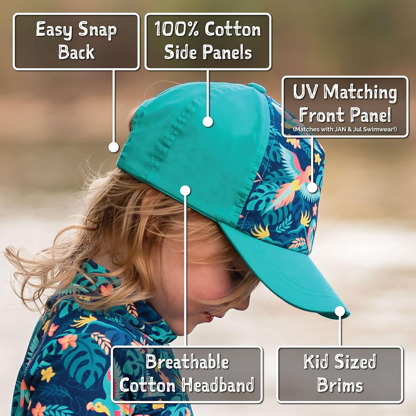 High Ponytail Base-Ball Cap, Kids Snapback Sun Hat