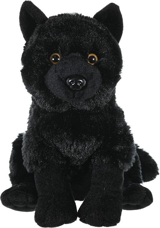 Wolf Plush, Stuffed Animal, Plush Toy, Kids Gifts, Black, 12"