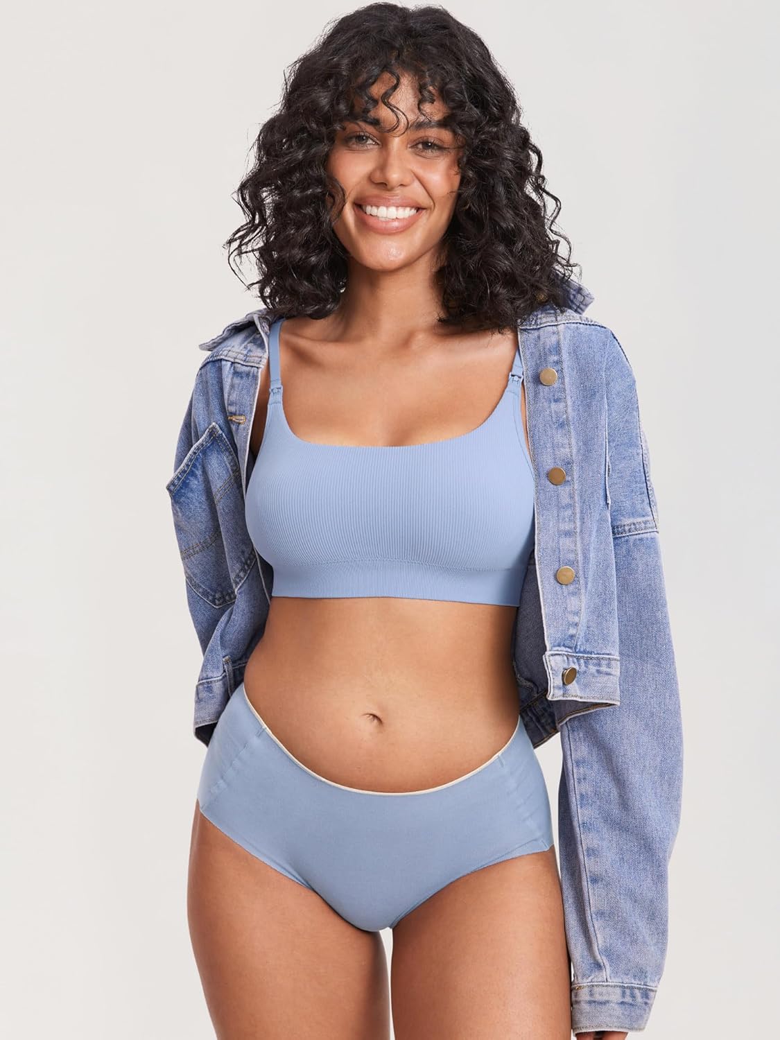 Women'S Nursing Bras Ribbed Seamless Bralettes Support Sports Bra Wireless Maternity Breastfeeding Bra Sleep