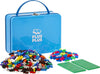 - Blue Metal Case - 600 Pieces - Creative Building and Construction Set - Mix of Basic and Neon Colors in a Travel Suitcase Box - Kids 5 to 12 Years - P7002