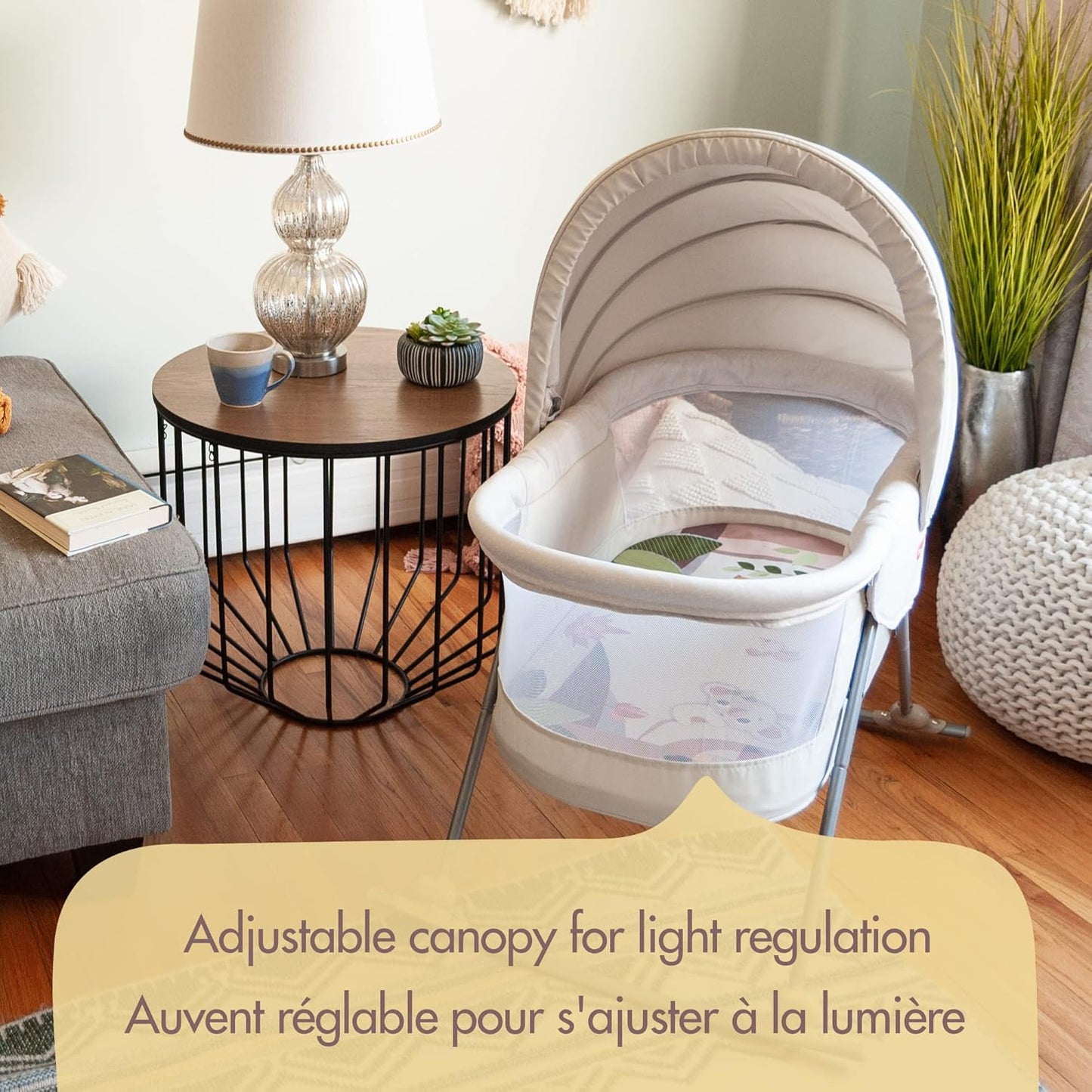 2-In-1 Take along Deluxe Bassinet, White