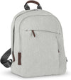 Changing Backpack/Multiple Storage Compartments/Stroller Strap Attachment/Bottle Insulator and Changing Pad Included/Anthony (White and Grey Chenille/Chestnut Leather)