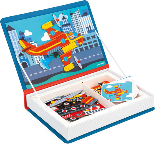 - Magneti’Book Firefighters - Educational Magnetic Games - Toy for Kids Toddler Children - Imagination and Creativity Game - Fine Motor Skills Toy - 3 to 8 Years - J02583