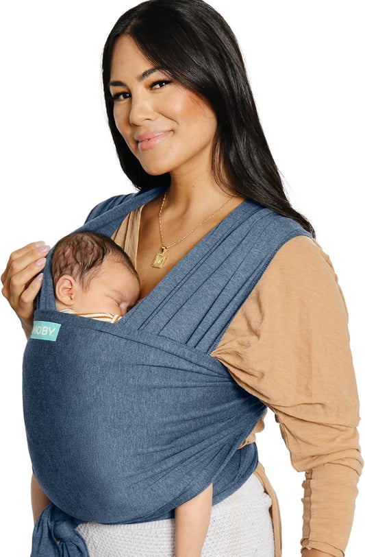 Wrap Baby Carrier | Evolution | Baby Wrap Carrier for Newborns & Infants | #1 Baby Wrap | Baby Gift | Keeps Baby Safe & Secure | Adjustable for All Body Types | Perfect for Mom & Dad | Denim