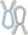 Bunny Dual Nub Teether, 2 Pack Baby Teething Relief, Soft and Textured - Mist/Ash