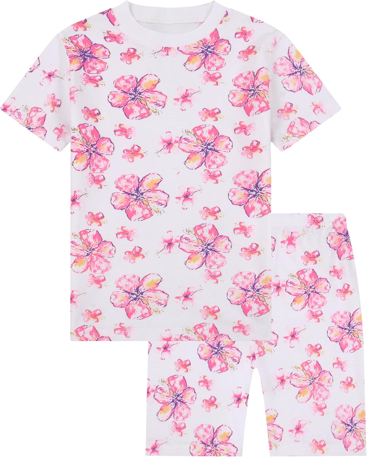 Pajamas Girls Toddler Kids Children'S Outfit Nightwear 100% Cotton Sets Children'S Sleepwear Short Sleeve Pjs