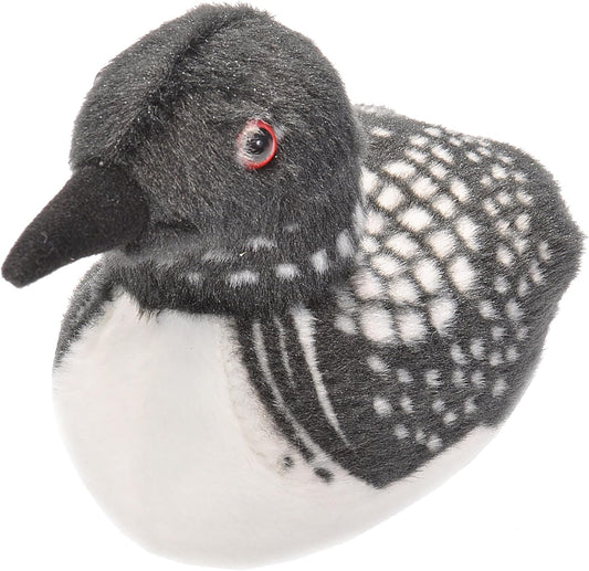 Audubon Birds Common Loon Plush with Authentic Bird Sound, Stuffed Animal, Bird Toys for Kids & Birders