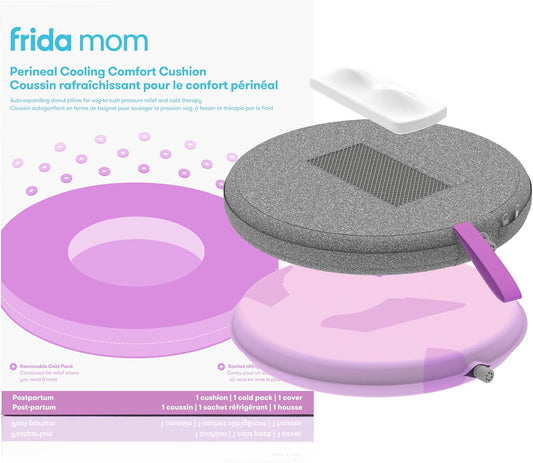 Frida Mom Donut Pillow Perineal Comfort Cushion with Cold Pack for Pain Relief, Postpartum Essentials