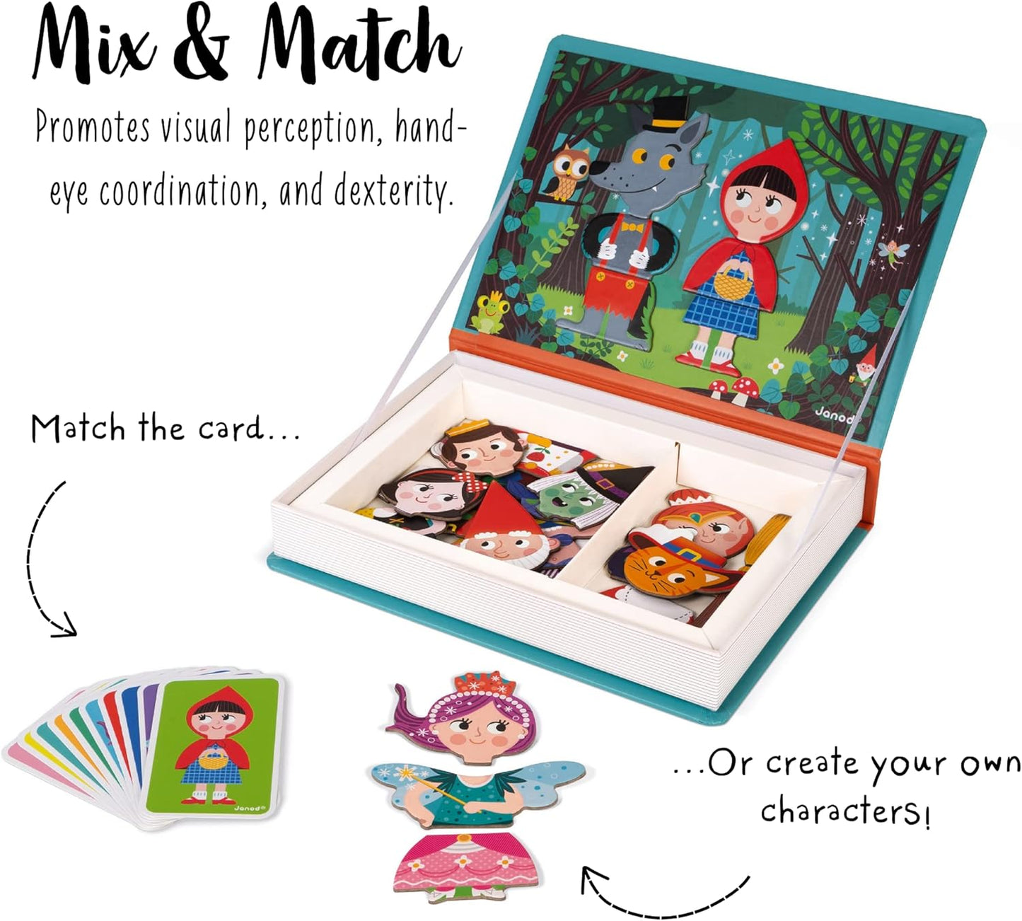 • Magneti’Book Fairytales • 3 to 8 Years • Educational Magnetic Games Toy for Kids Toddler Children • J02588