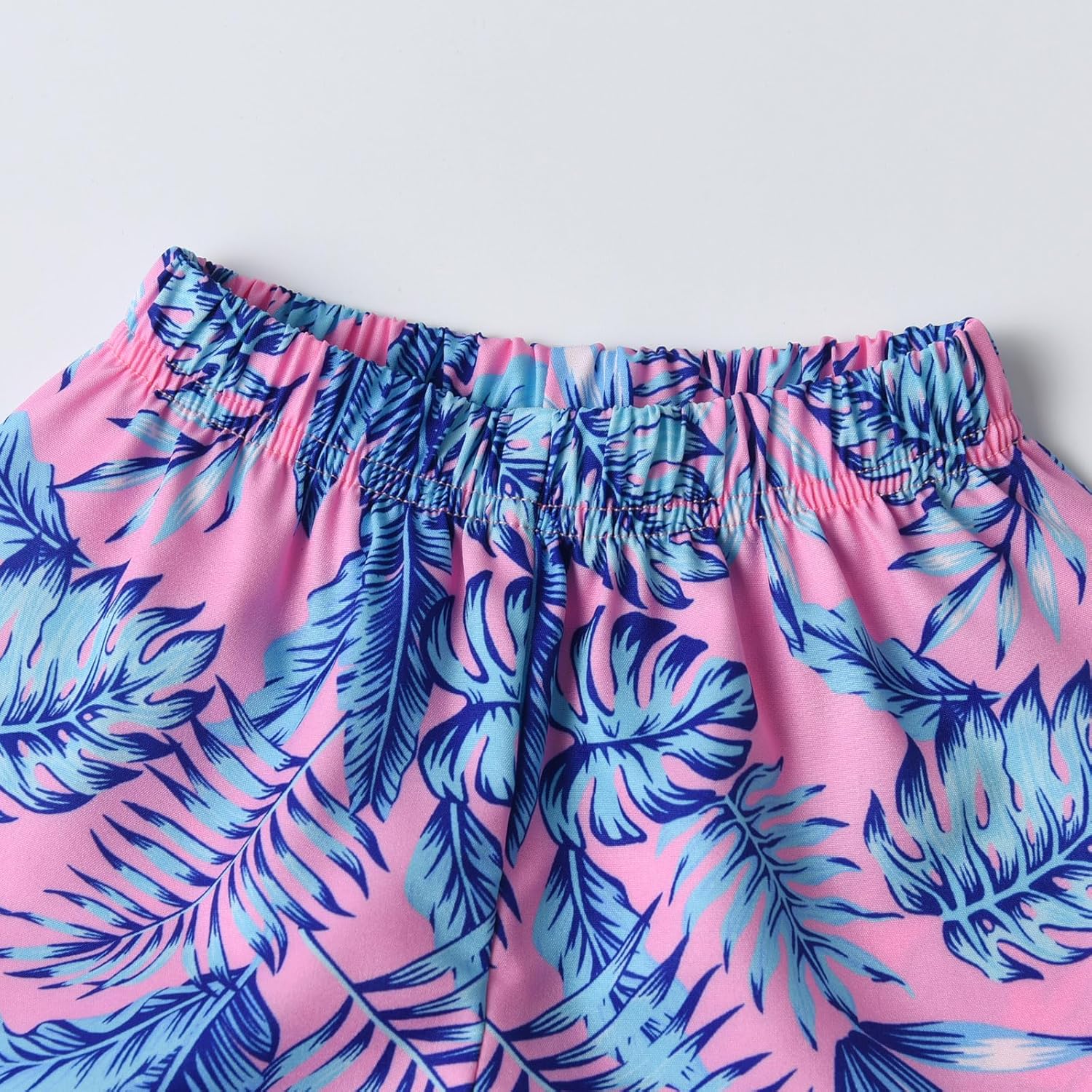 Infant Toddler Baby Boy Summer T-Shirt Clothes Pullover Short Sleeve Leaves Print Tops Shorts 2Pcs Outfits Set