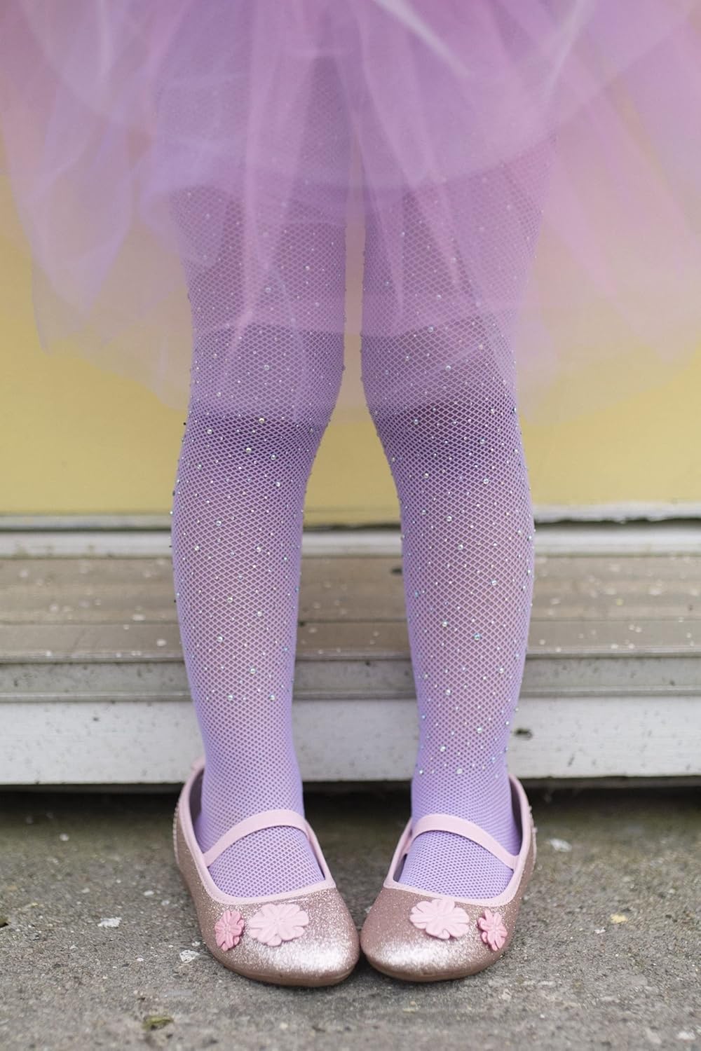 23030 Rhinestone Tights Lilac, SIZE US 3-8 Hats, Masks and Party Accessories, Multicoloured, Único, Multicoloured, Único