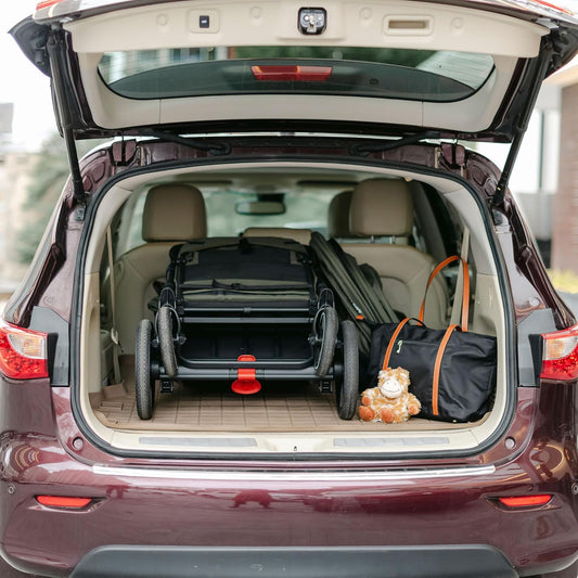 Caravan V3, Byron Black - Stroller/Wagon for Kids & Babies - Seats 2 Passengers or 200 Lbs. Total Weight Capacity. - Reclining Seats, Full-Coverage Sun Canopies, Height-Adjustable Handlebar