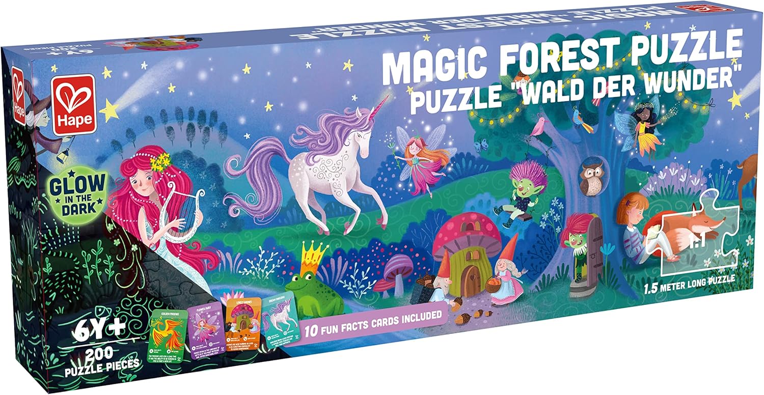 Glow in the Dark Forest of Wonders Puzzle 200 Pieces Ages 6+