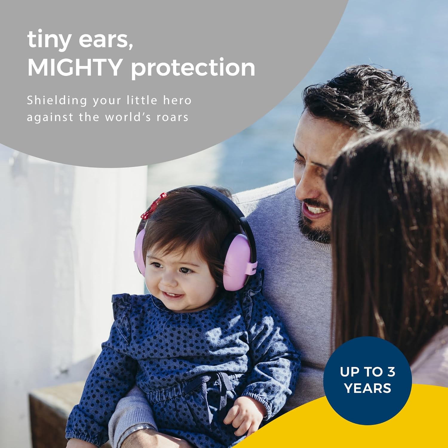 Earmuffs Infant Hearing Protection – Ages 0-2 Years – the Best Earmuffs for Babies & Toddlers – Industry Leading Noise Reduction Rating – Block Noise (Dark Purple)