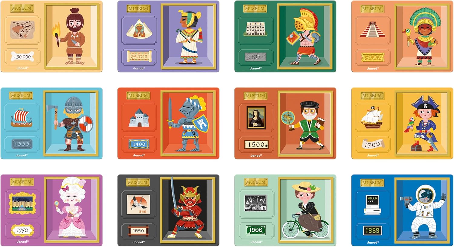 - Magneti’Book History - Educational Magnetic Games - Toy for Kids Toddler Children - Imagination and Creativity Game - Fine Motor Skills Toy - 3 to 8 Years - J02598