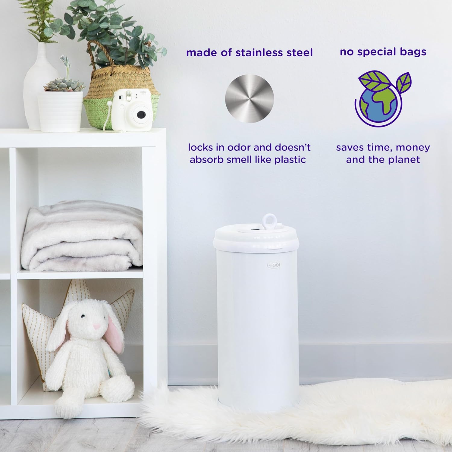 Diaper Pail - Matte Black
