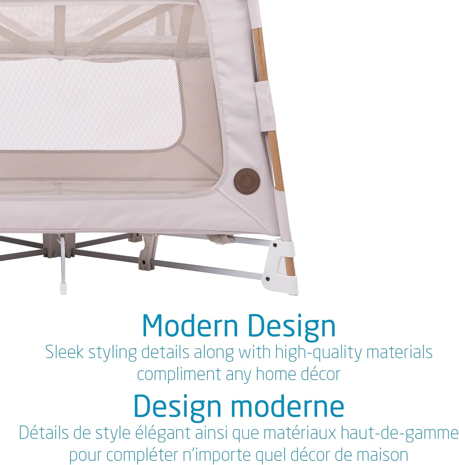 Swift Playard, Playpen with 3-In-1 (Newborn Bassinet, Toddler, Play), Portable, Ultra Comfort, 1 Step Fold, Travel Bag Included, Horizon Sand