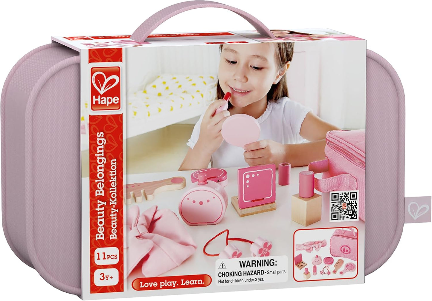 - Beauty Belongings Wooden Toy Cosmetics Set