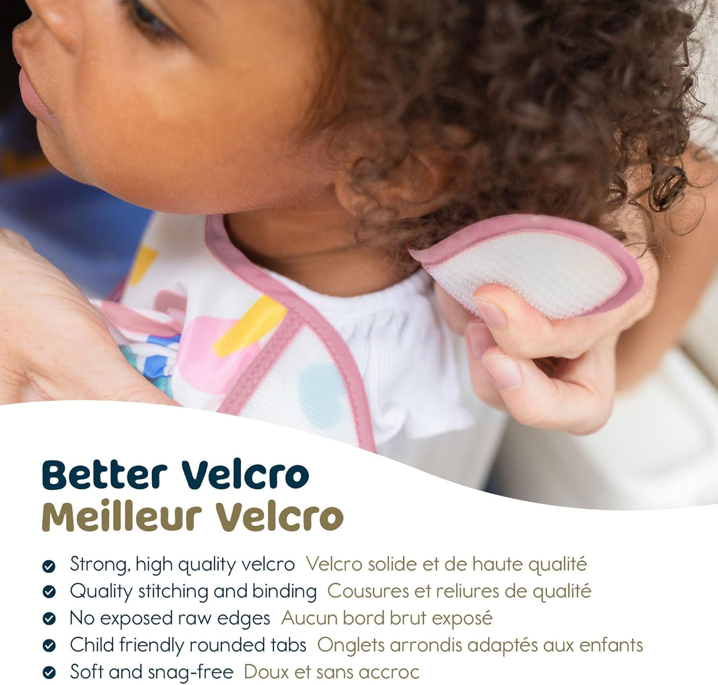 Mess-Proof Baby Bib - Waterproof Bib for Baby Boy or Girl - Machine Washable - Adjustable Closure - PVC, BPA, & Phthalate Free - Great for Travel - Baby Food Bibs, Space